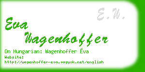 eva wagenhoffer business card