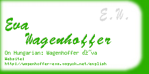 eva wagenhoffer business card